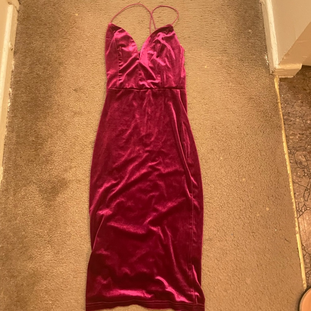 COPY - Velvet dress Pink